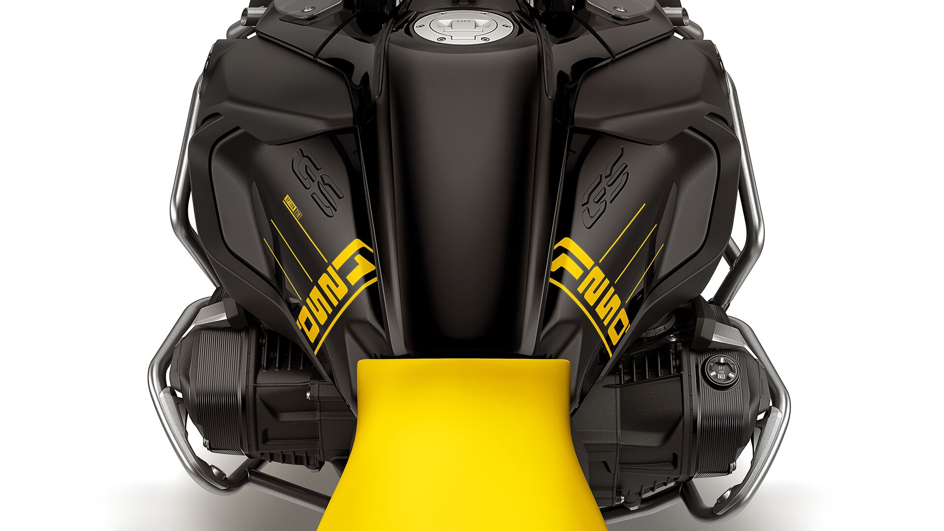 We see the tank of the Edition 40 Years GS with 1250 lettering and Option 719 logo in the detail view.