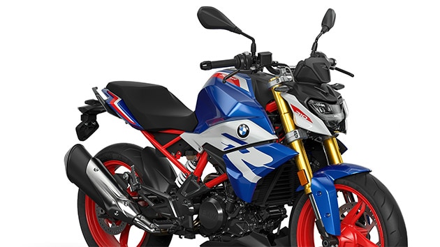 We see the ergonomic seat of the G 310 R.