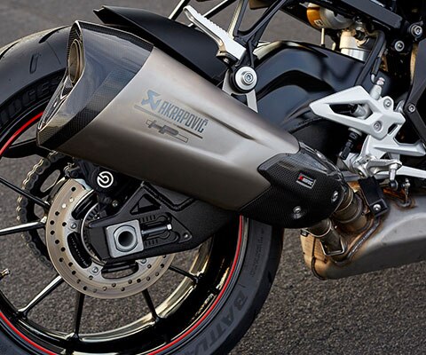 S 1000 R HP titanium rear silencer