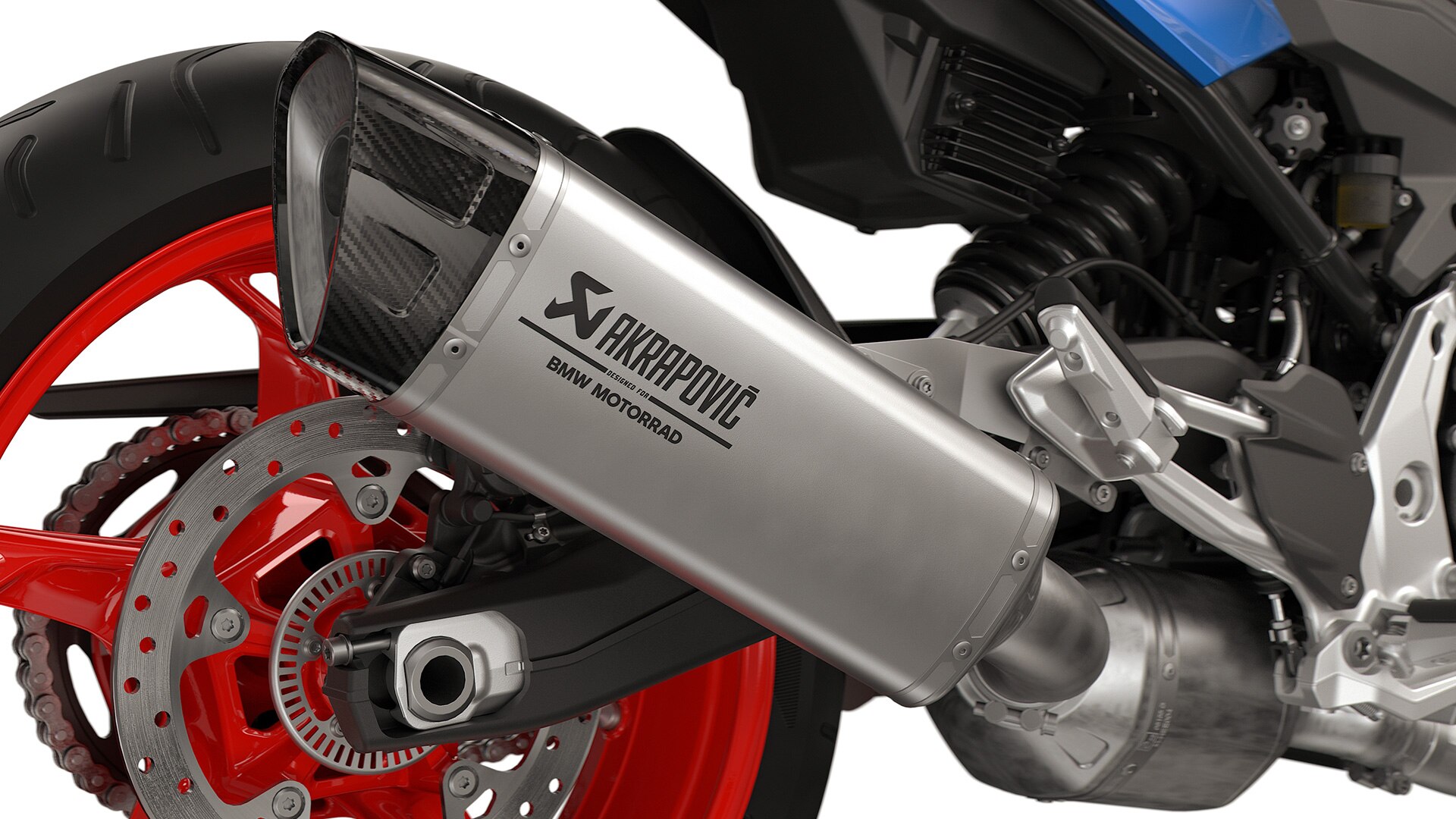 Sports silencer of the F 900 XR from BMW Motorrad